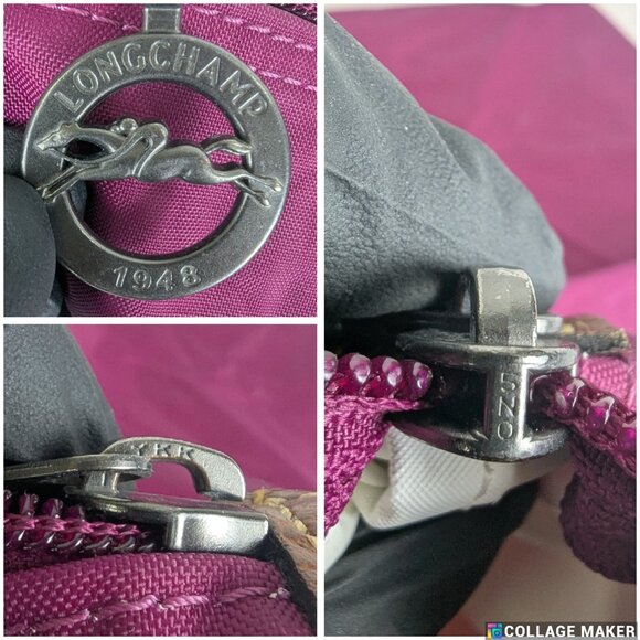 Longchamp Le Pliage Large Nylon Pink Travel Tote Bag Handbag Made in China. - Picture 4 of 13